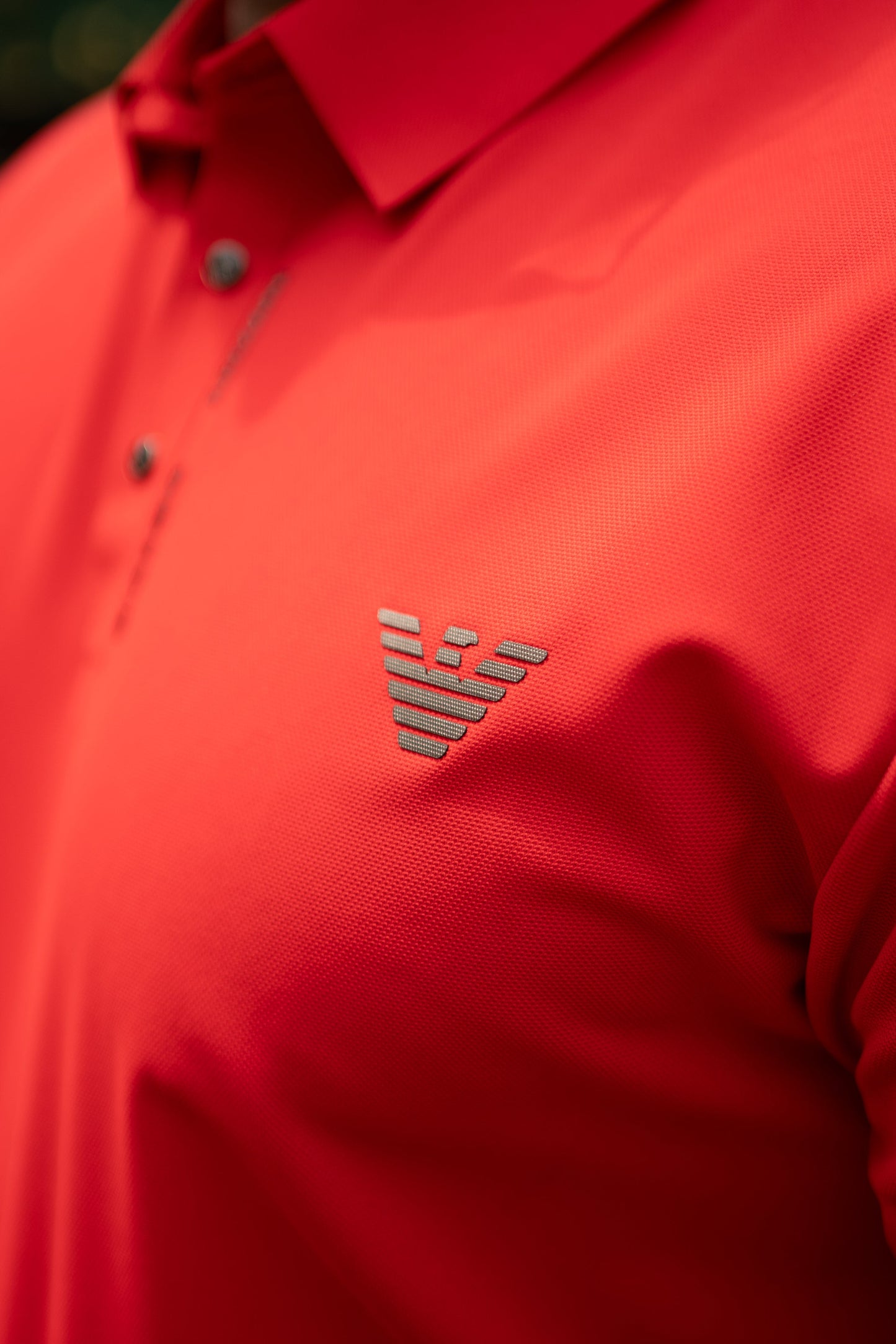 ITALIAN TEXTURED STITCHLESS POLO SHIRT LVPS-05 ACTIVE RED