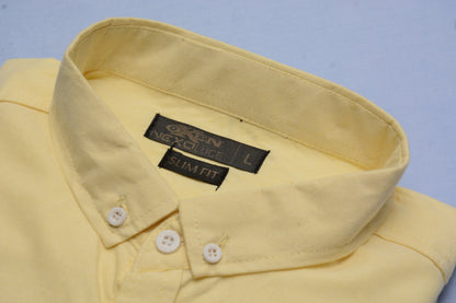 Summer Plain Casual Shirt Lime LOC#0064