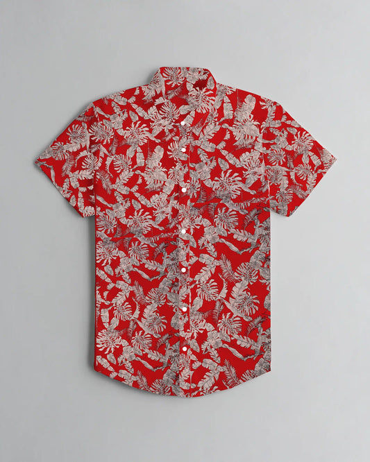 Summer Printed Casual Shirt Aster LOC#0018