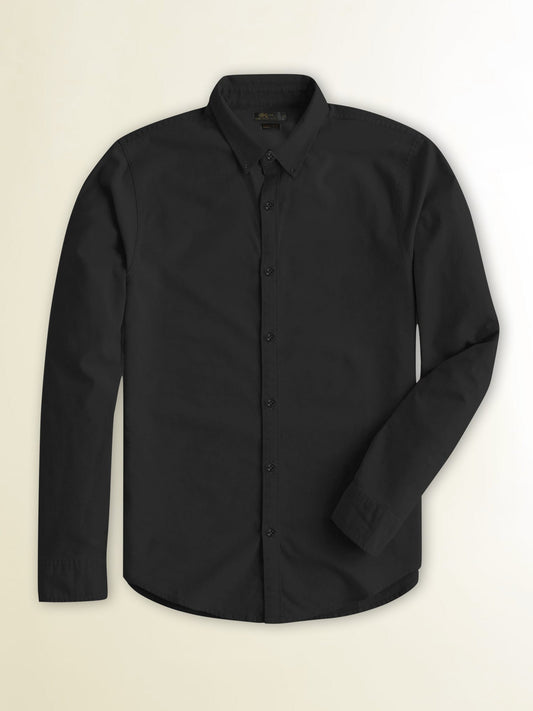 Summer Casual Shirt Dark Black LOC#0082