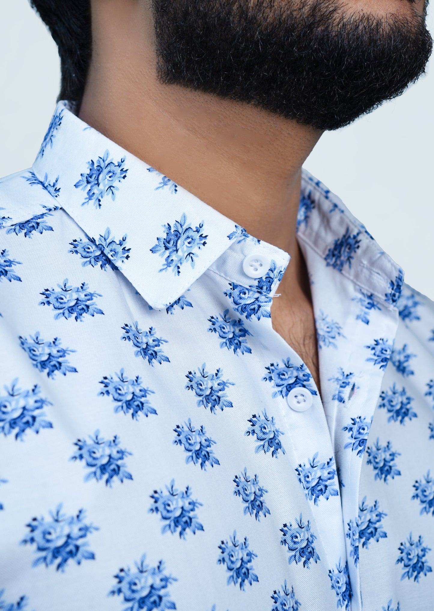 Oxen NexoLuce Men's Printed Casual Shirt strio-SW#018