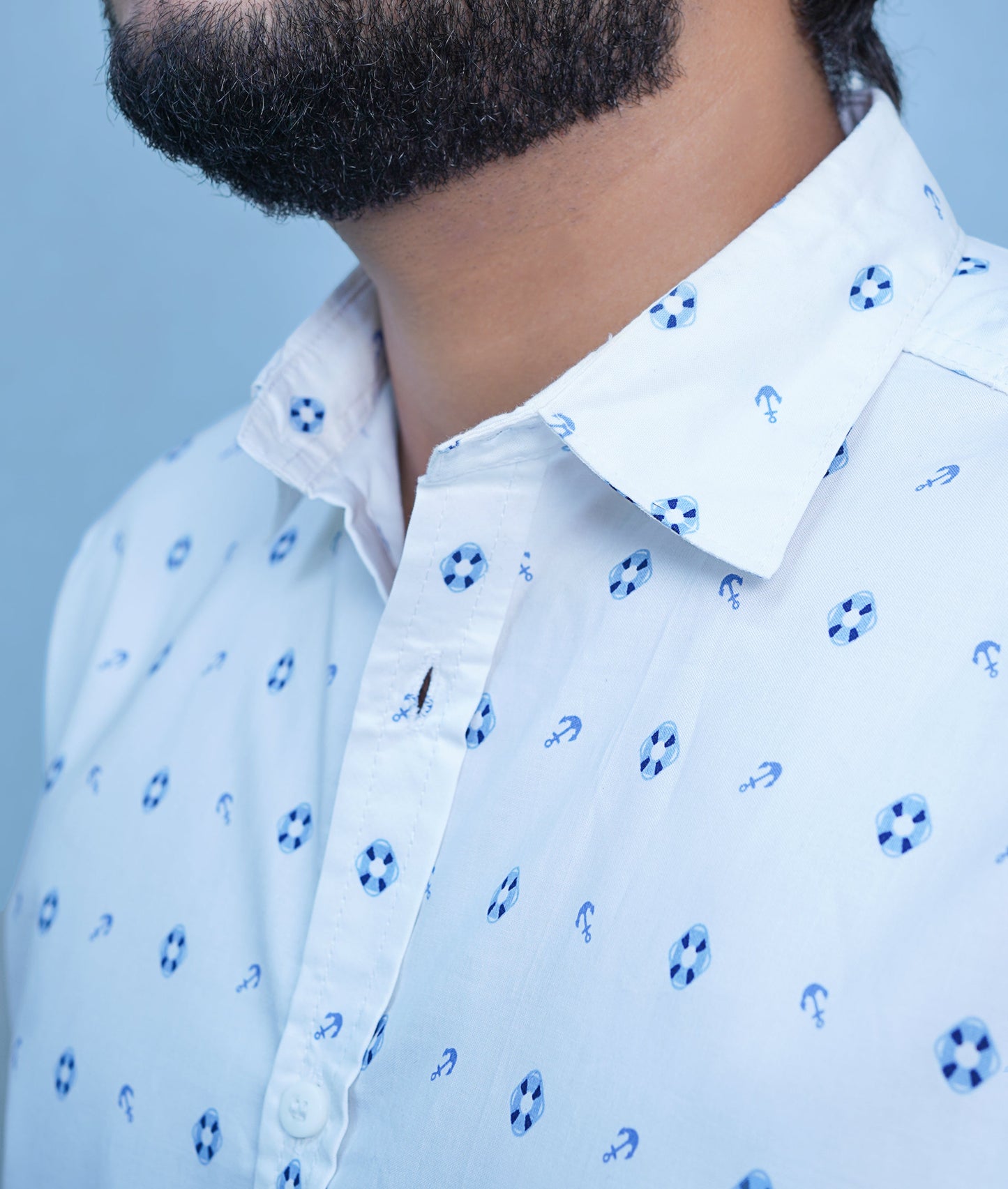 Oxen NexoLuce Men's Printed Casual Shirt Stili-OX#021