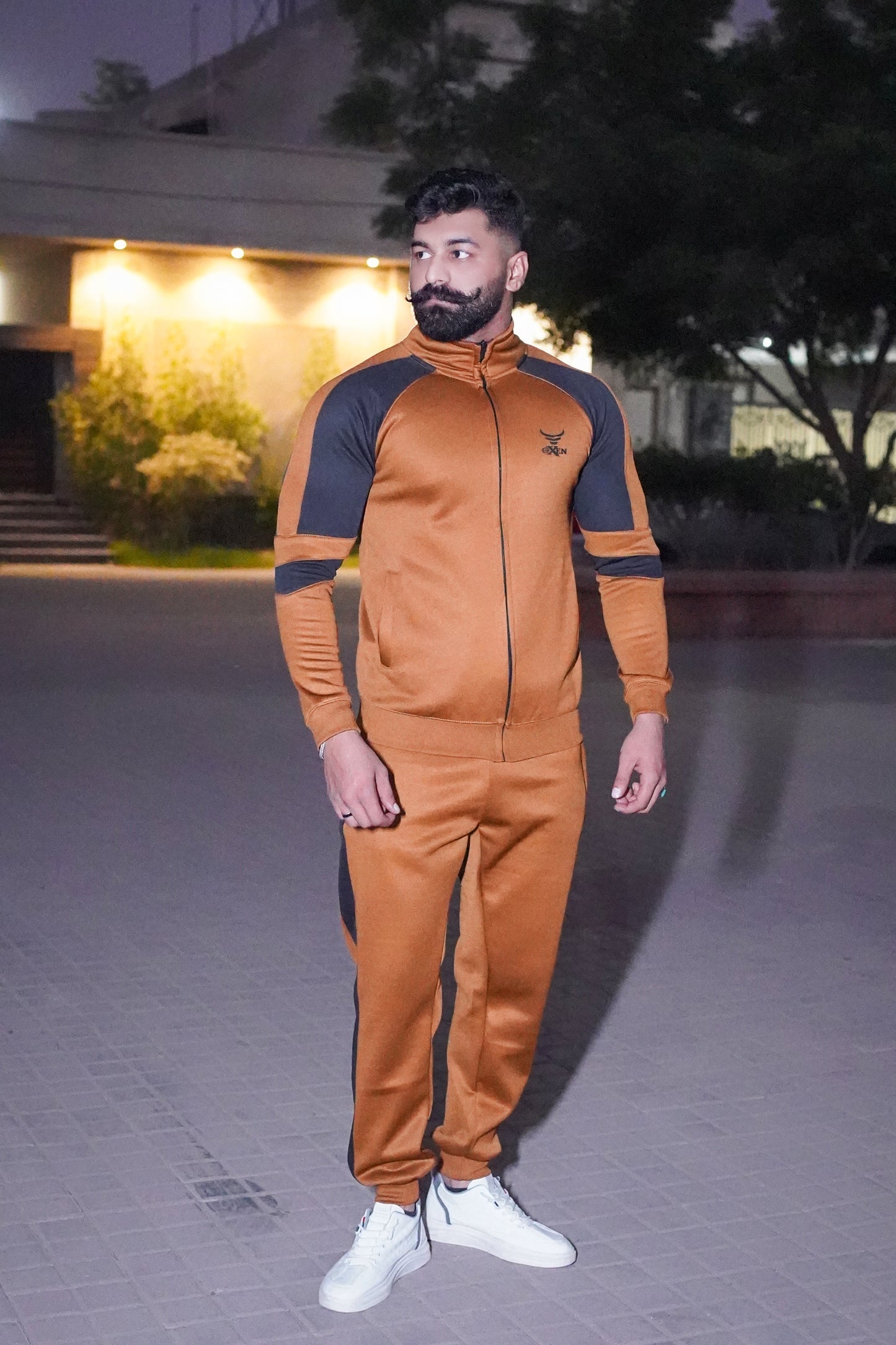 Oxen UNISEX Brown and Black  PANAL TRACKSUIT SW#T07