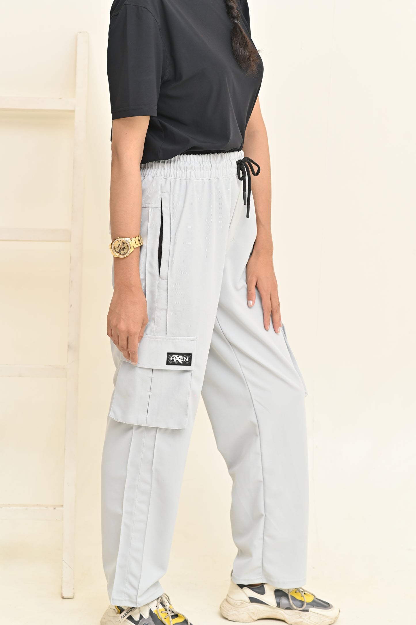 Women 6 Pockets Cargo Trouser #T01