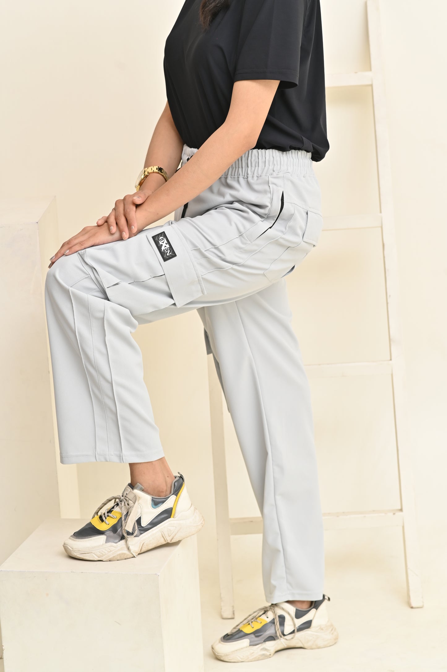 Women 6 Pockets Cargo Trouser #T01