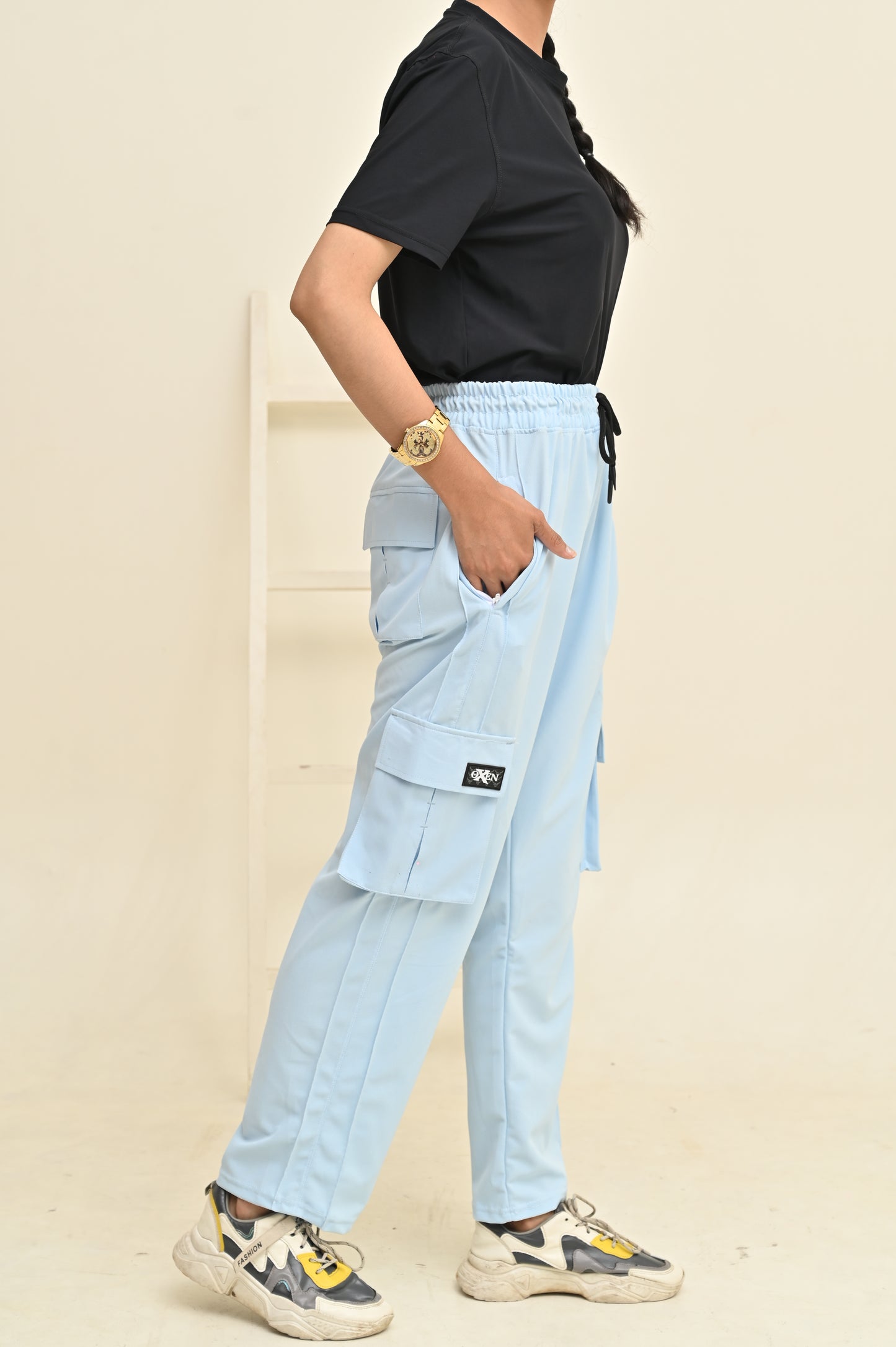 Women 6 Pockets Cargo Trouser #T02