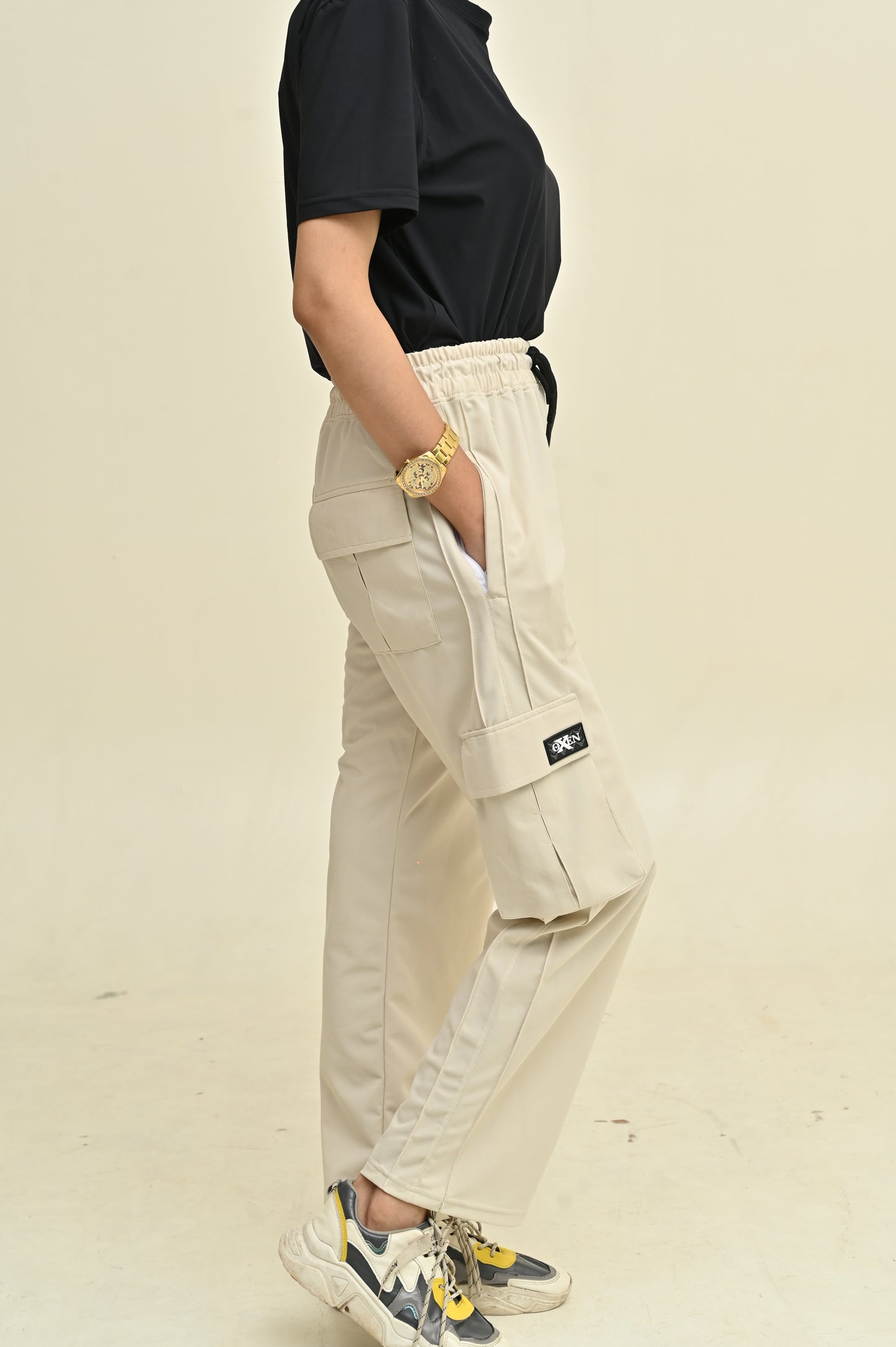 Women 6 Pockets Cargo Trouser #T03