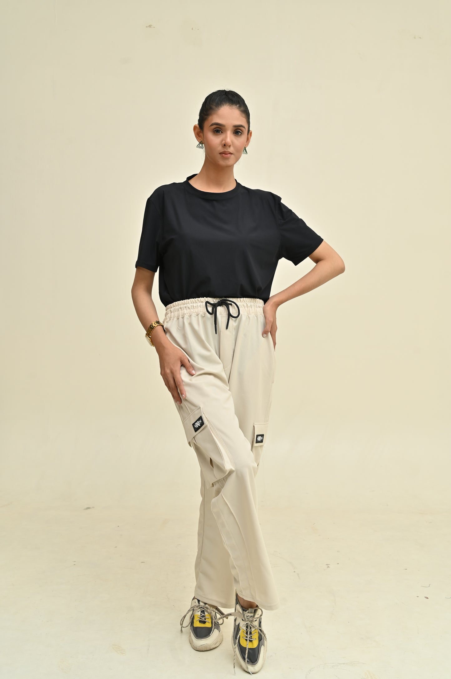 Women 6 Pockets Cargo Trouser #T03