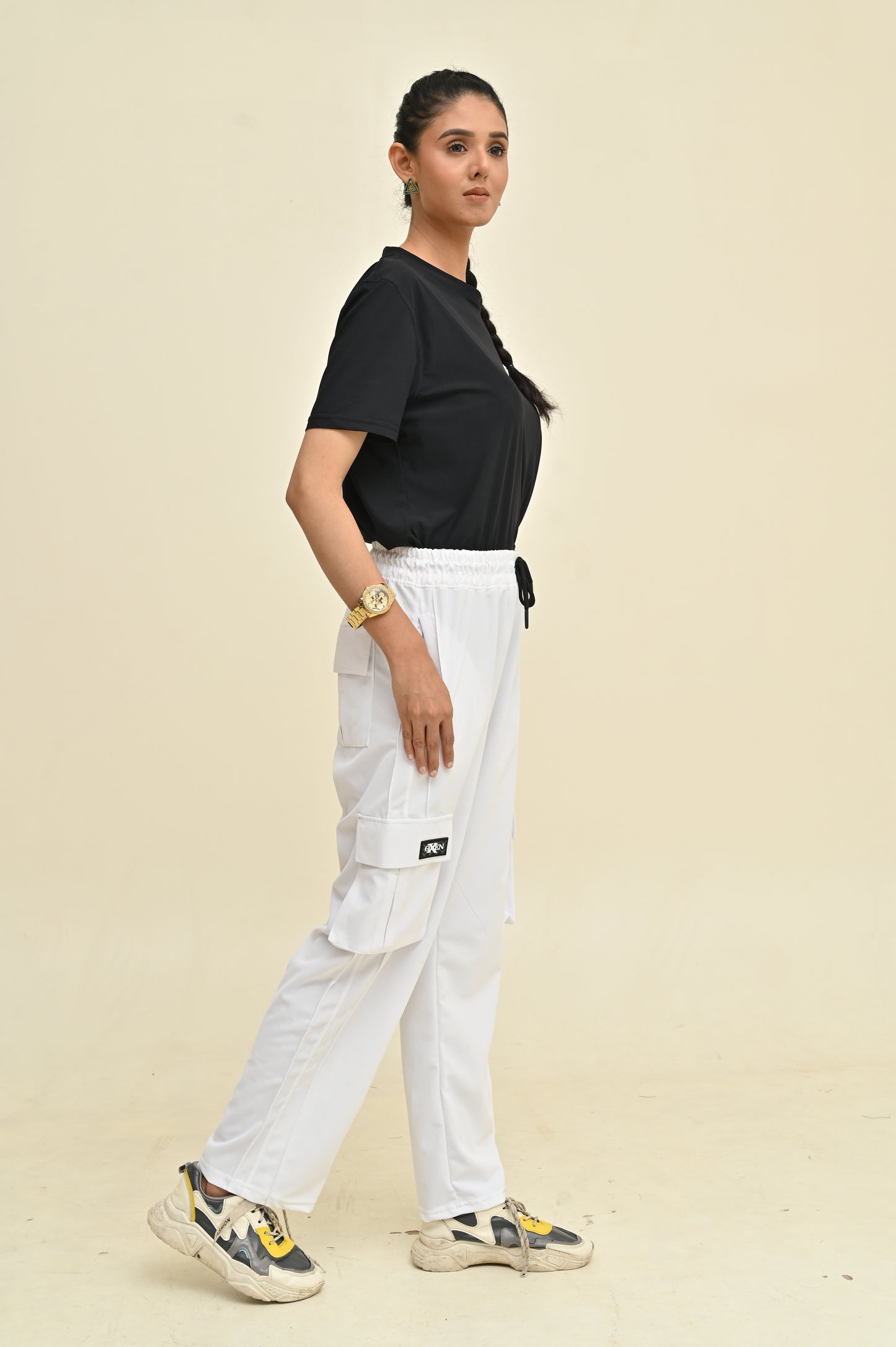 Women 6 Pockets Cargo Trouser #T04