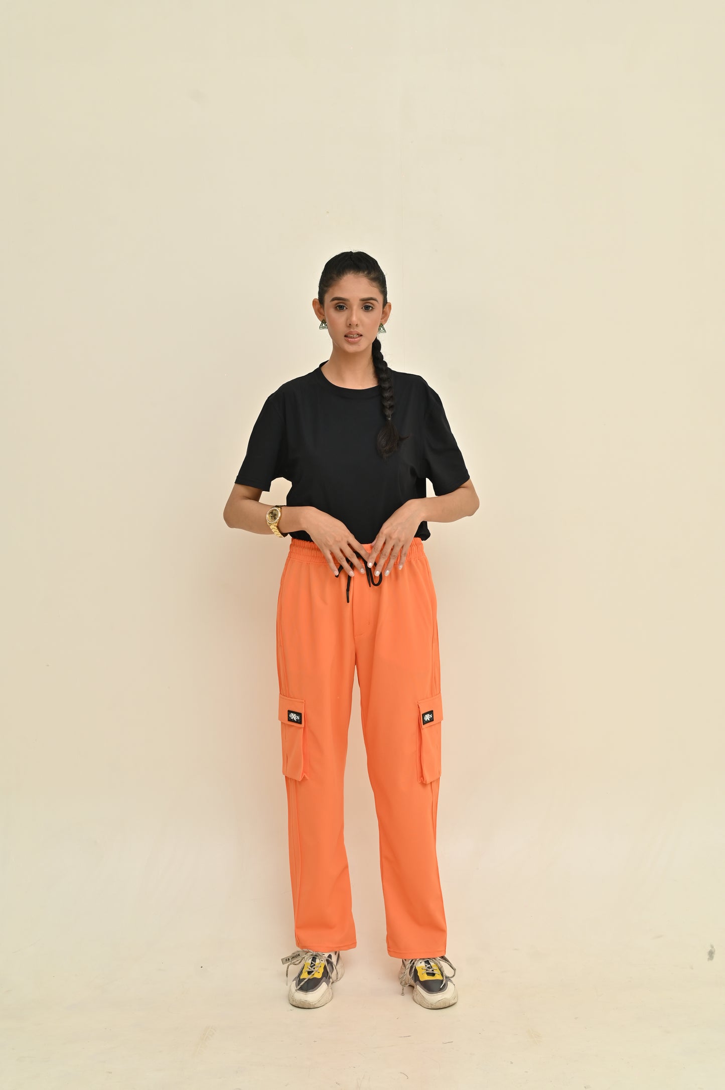 Women 6 Pockets Cargo Trouser #T05