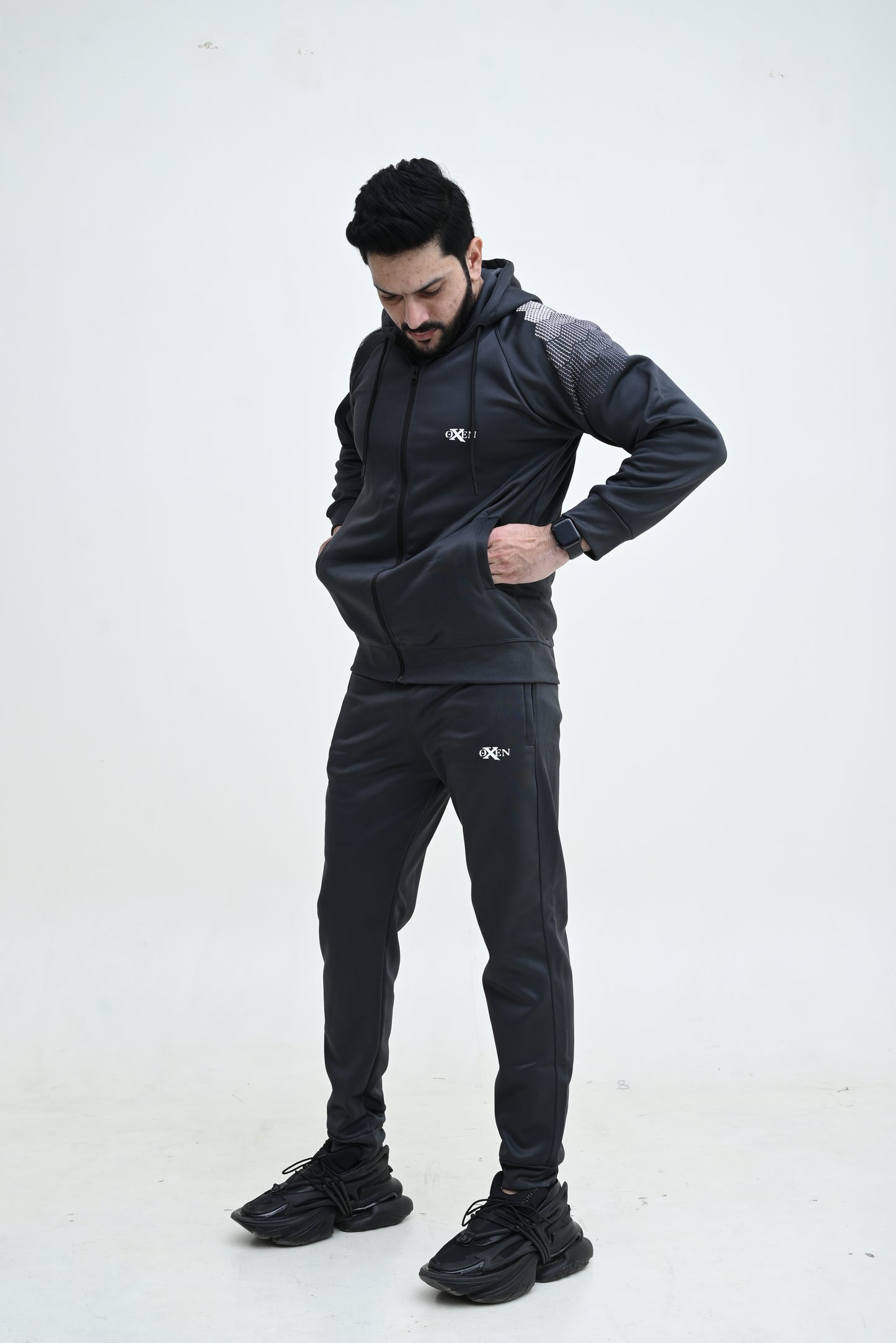 ADIDS UNISEX Dark Grey TRACKSUIT SW#T05