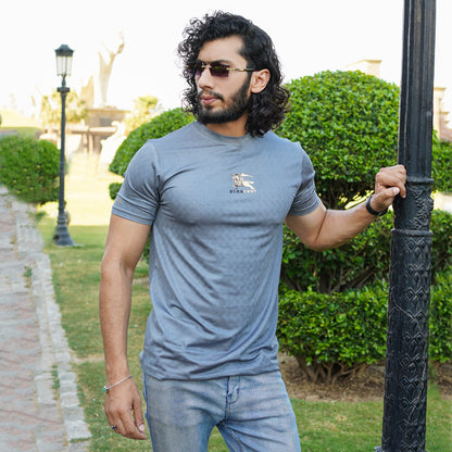 Barbry embossed Designer Slim fit T Shirts