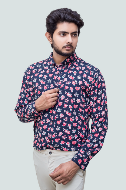 Oxen Men's Printed Casual Shirt Augus-SW#011