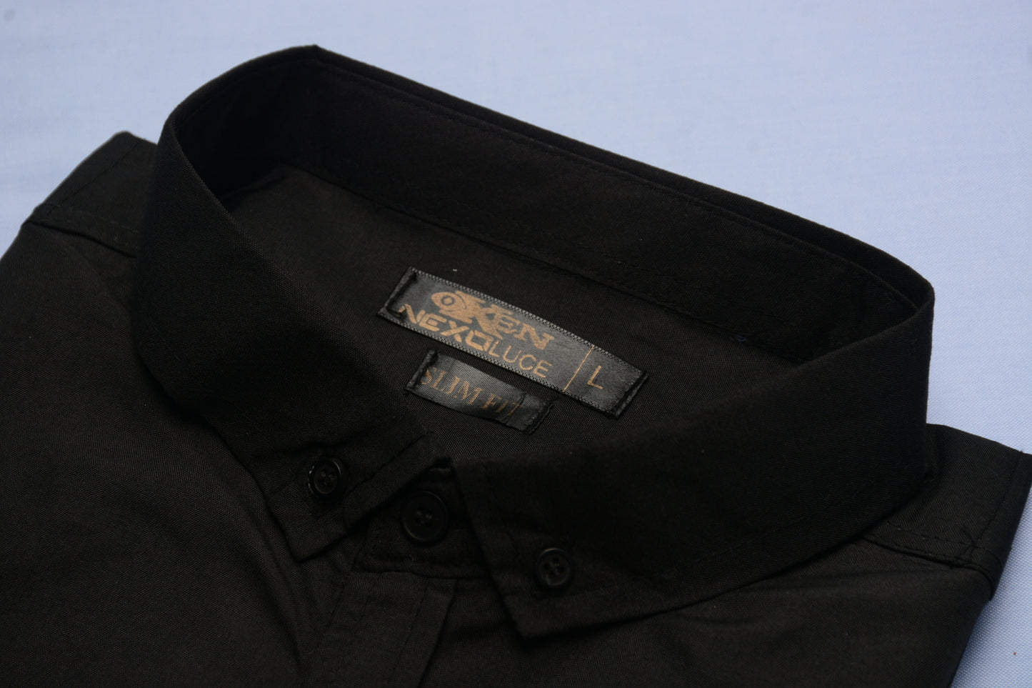 Summer Casual Shirt Dark Black LOC#0082